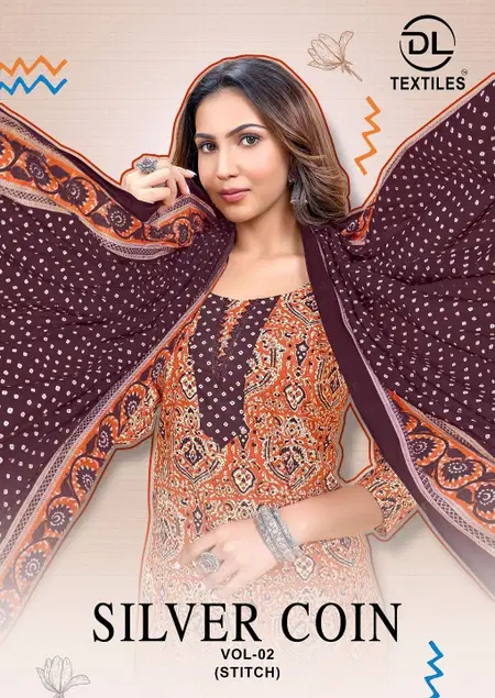Silver Coin Vol 2 By Dl Cotton Printed Kurti With Bottom Dupatta Wholesale Online